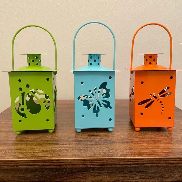 Colorful Metal Lanterns - Picture 1 of 14